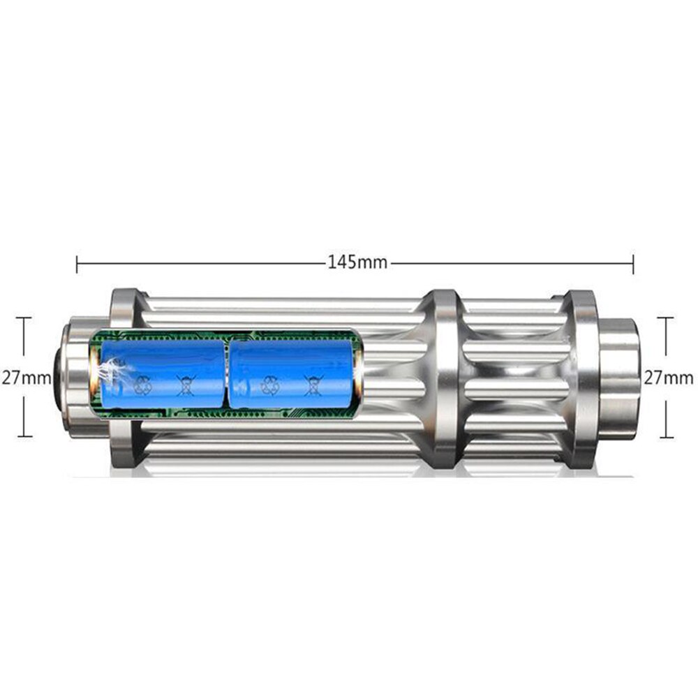 The most powerful blue laser flashlight 450nm 10000m can focus green red laser flashlight 017 series high-power burning laser - Image 3