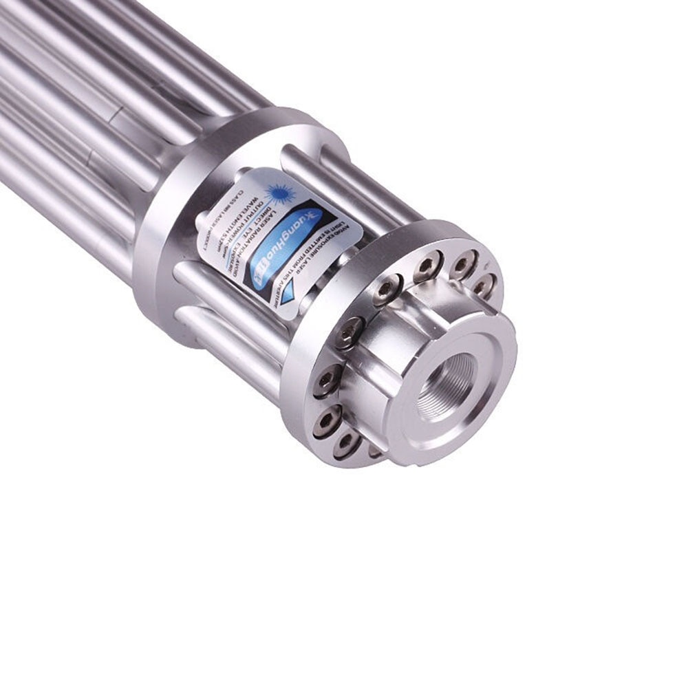 The most powerful blue laser flashlight USB rechargeable laser 450nm 10000m focusable burning cigar/match blue laser flashlight - Image 2