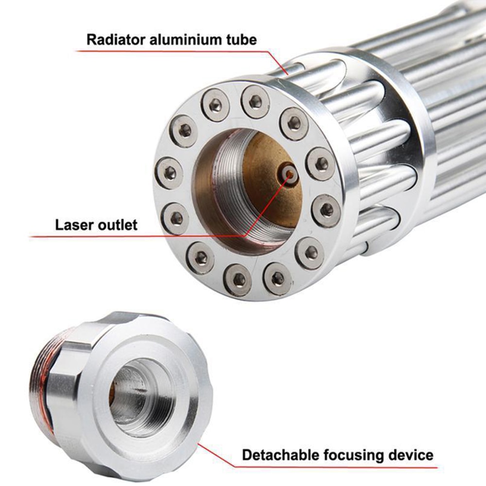 The most powerful blue laser flashlight high-power laser sight 450nm adjustable focus laser burning match/candle/cigar - Image 4