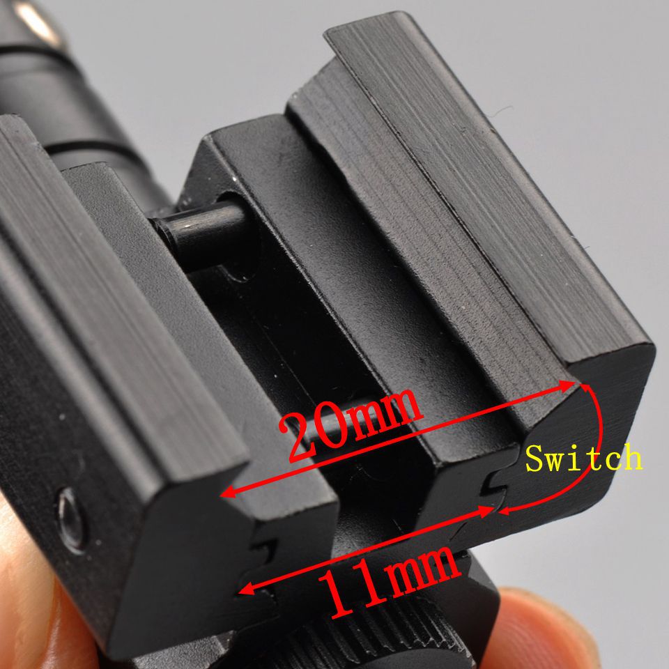 US Red Dot Laser Sight for Picatinny and Rifle with 635-655nm Adjustable 11mm/20mm Picatinny/Weaver Mount - Image 5