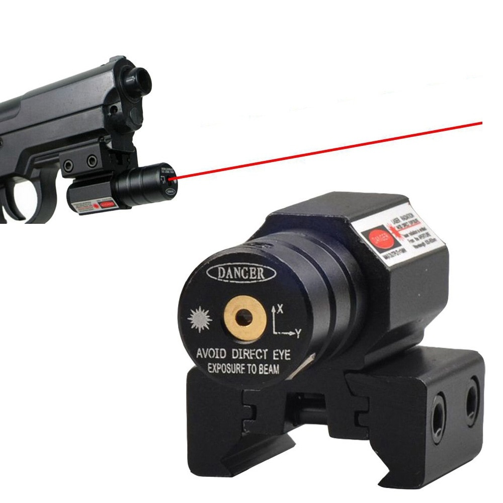US Red Dot Laser Sight for Picatinny and Rifle with 635-655nm Adjustable 11mm/20mm Picatinny/Weaver Mount