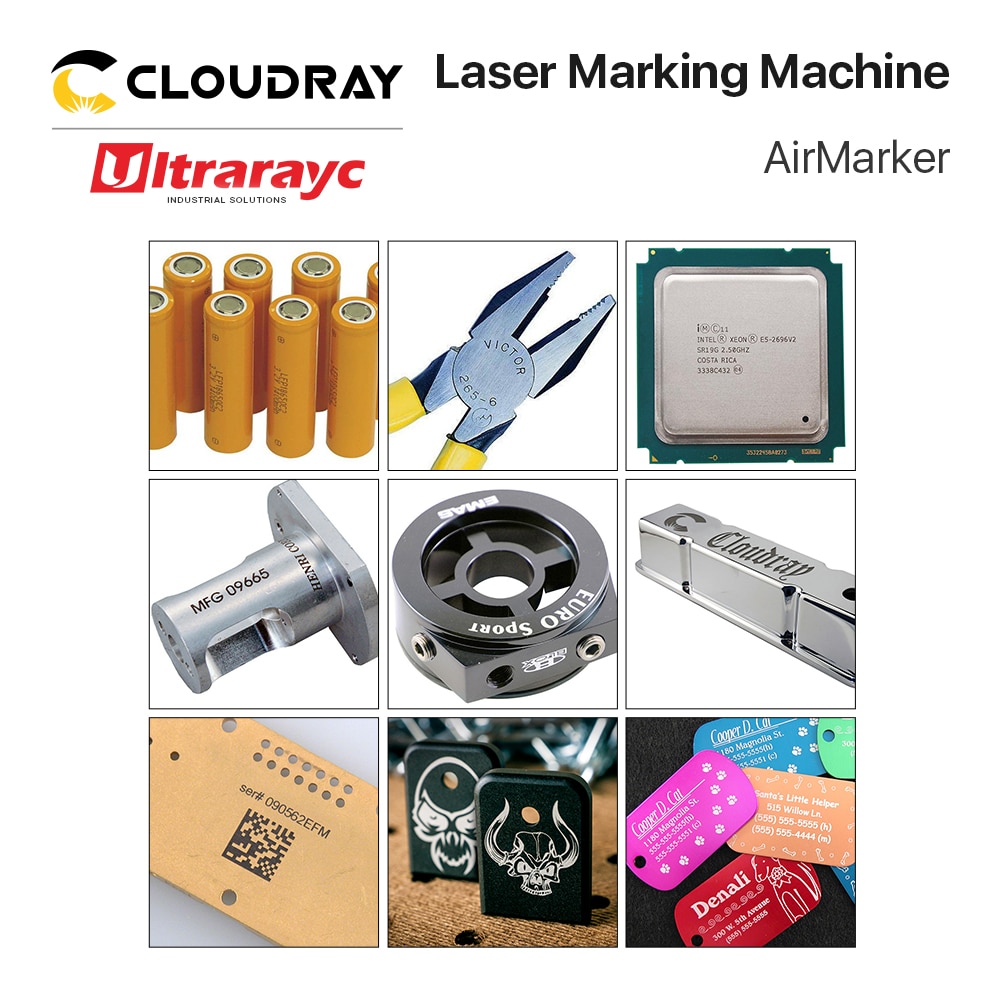 Ultrarayc Fiber Laser Marking Machine 1064nm Raycus 20W 30W Watt With Rotary Foldable Fiber Marking for DIY Marking Metal - Image 5