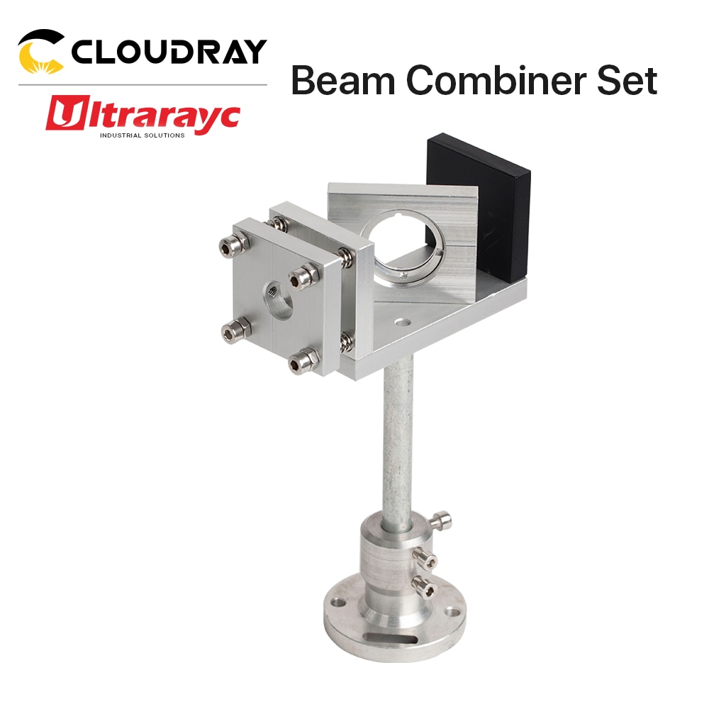 Ultrarayc ZnSe Laser Beam Combiner Set 20/25mm Mirror Mount 500-700nm Lens Red Pointer for CO2 Laser Engraving Cutting Machine