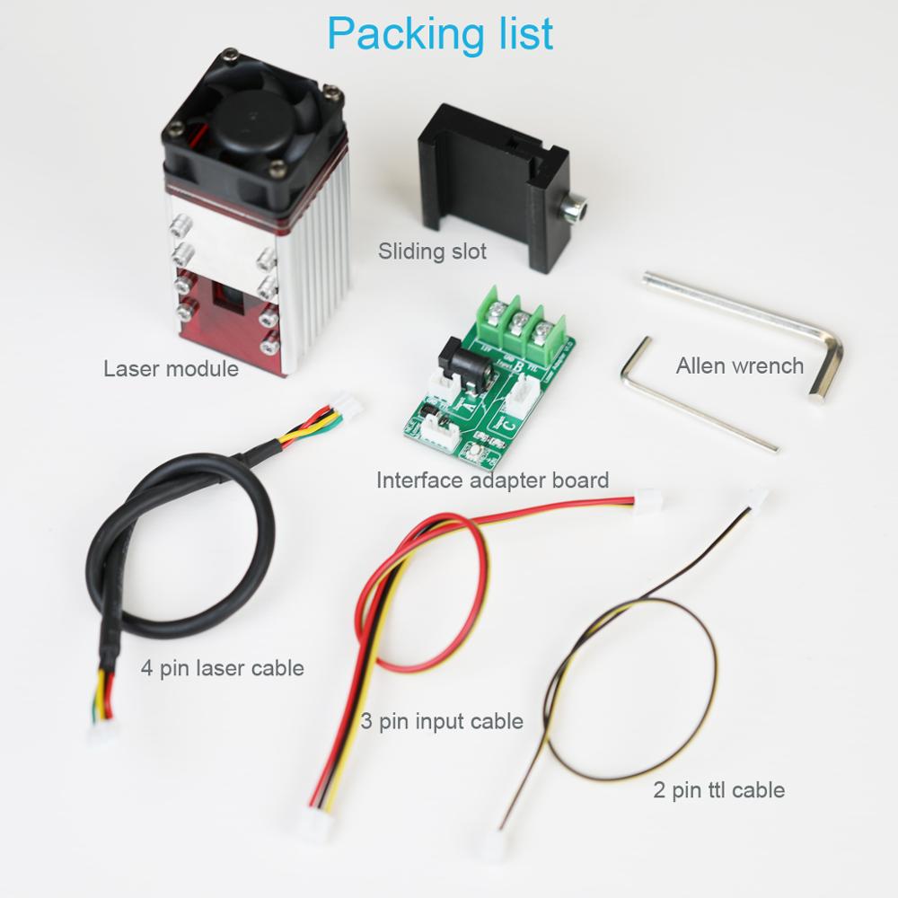 Universal 30W Laser Head Module Cutting Engraving Module Kit Laser Head Set 450nm TTL Module for Laser Engraving Cutting Tool - Image 5