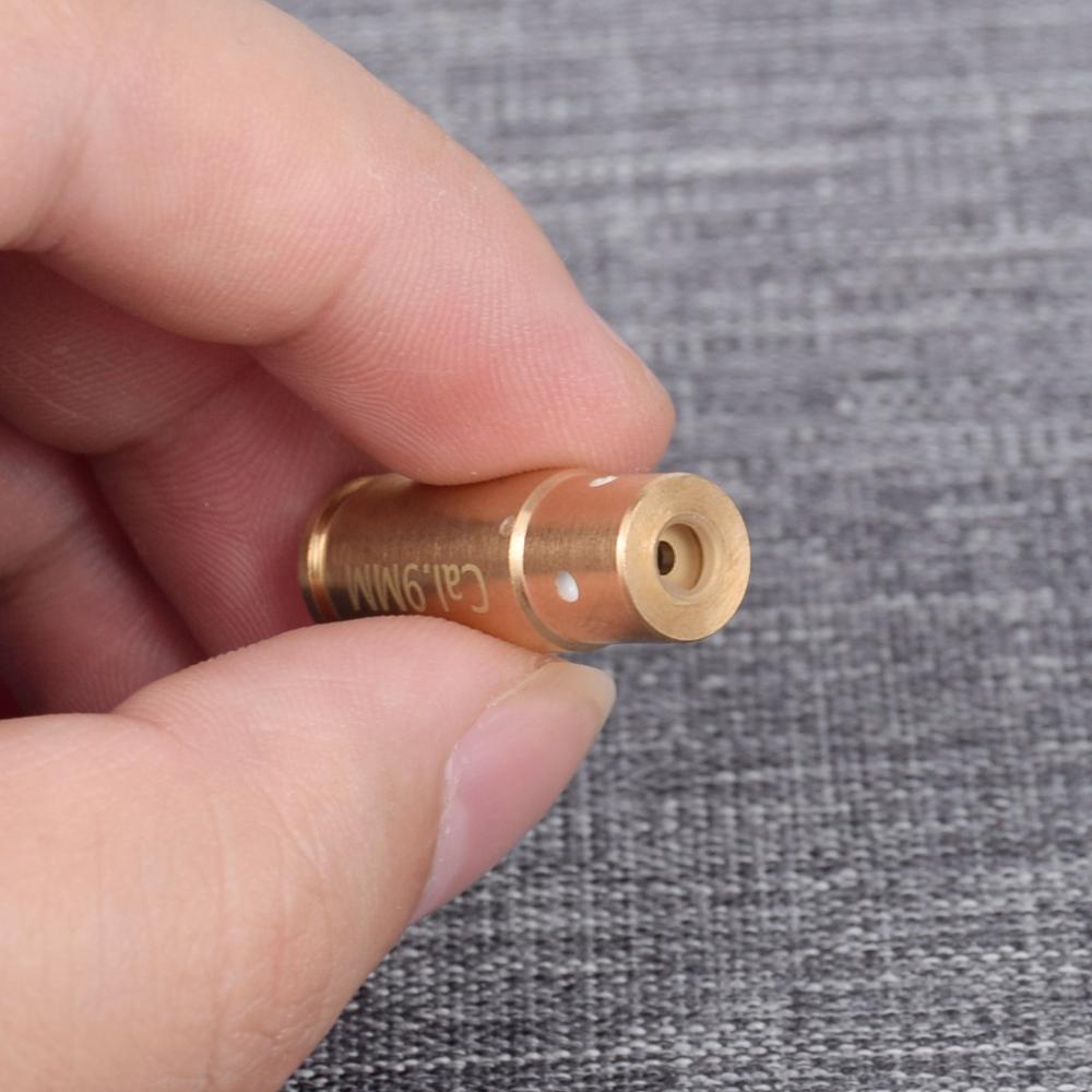Universal Cartridge Red Laser Bore Sighter CAL.9mm Tactical Brass Boresight Colimador For Pistol With 9mm Bullet - Image 2