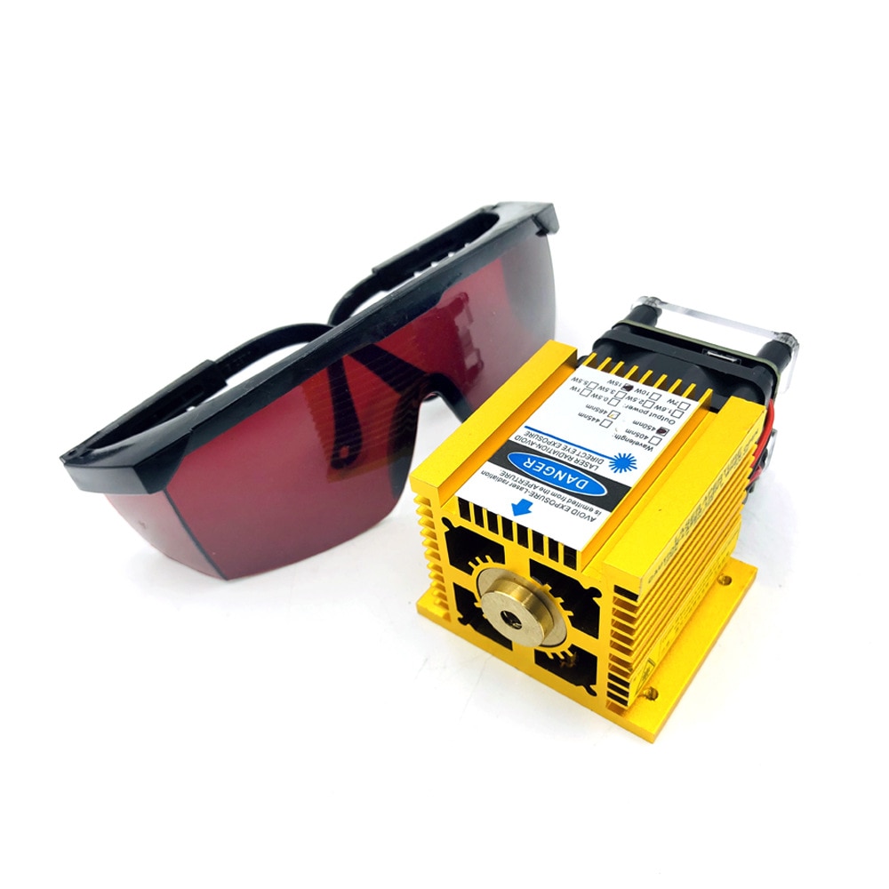 Updated Version 15W Laser Heads Focusing Yellow color 3P With TTL/PWM CNC Laser Engraving Module - Image 4