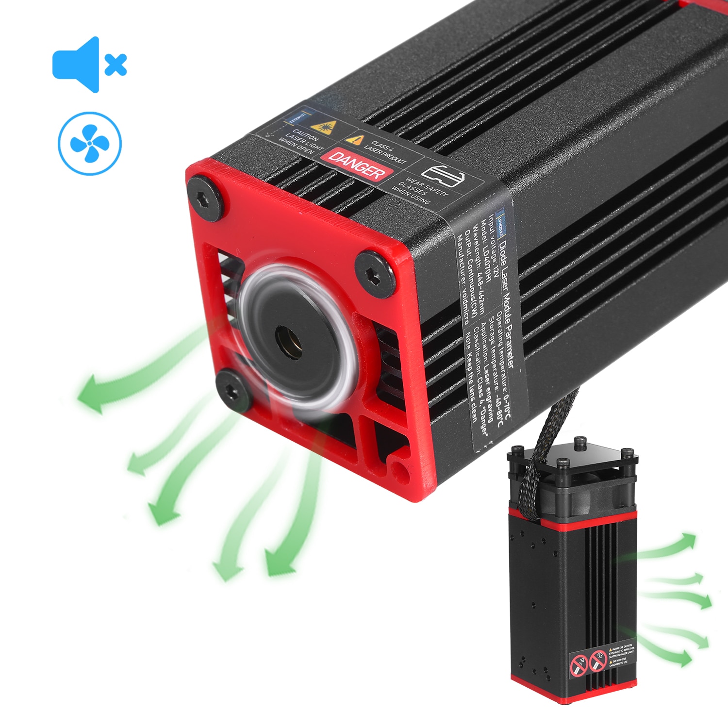 Upgrade 10W Laser Module Laser Head 450nm Blue Lase For Laser Cutting Machine CNC DIY Laser Wood Marking Cutting Tool - Image 2