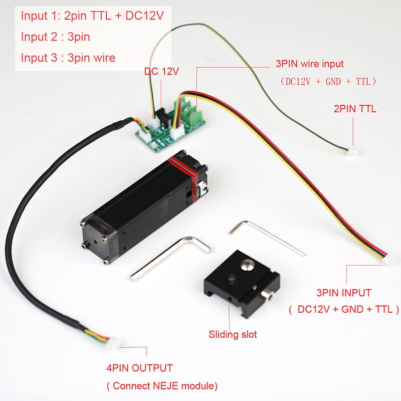 Upgrade 30W Laser Module Cutting Module Master 2 Visual Protection Fixed Focal Length Sliding Focus - Image 3