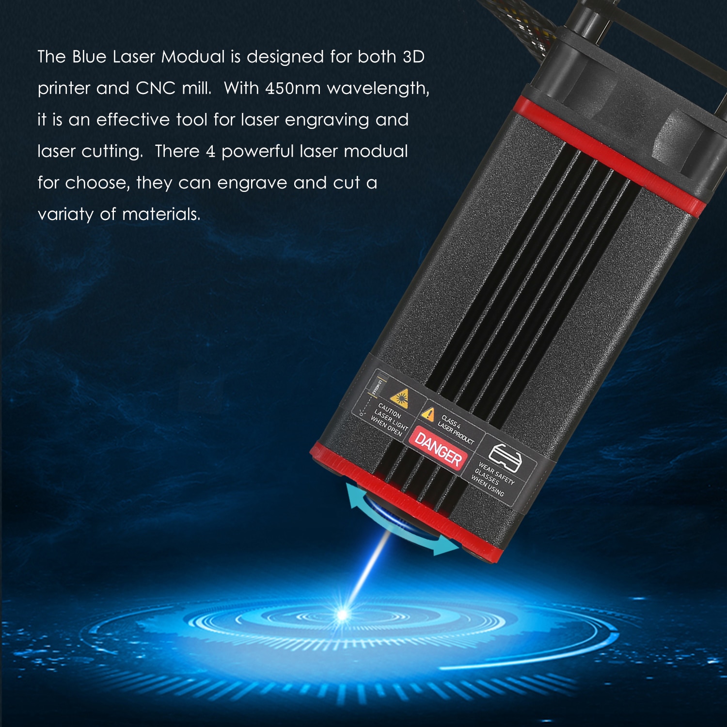 Upgrade 30W Laser Module Laser Engraving Head 450nm Blue Lase For Laser Cutting Machine CNC DIY Laser WoodMarking Cutting Tool - Image 3