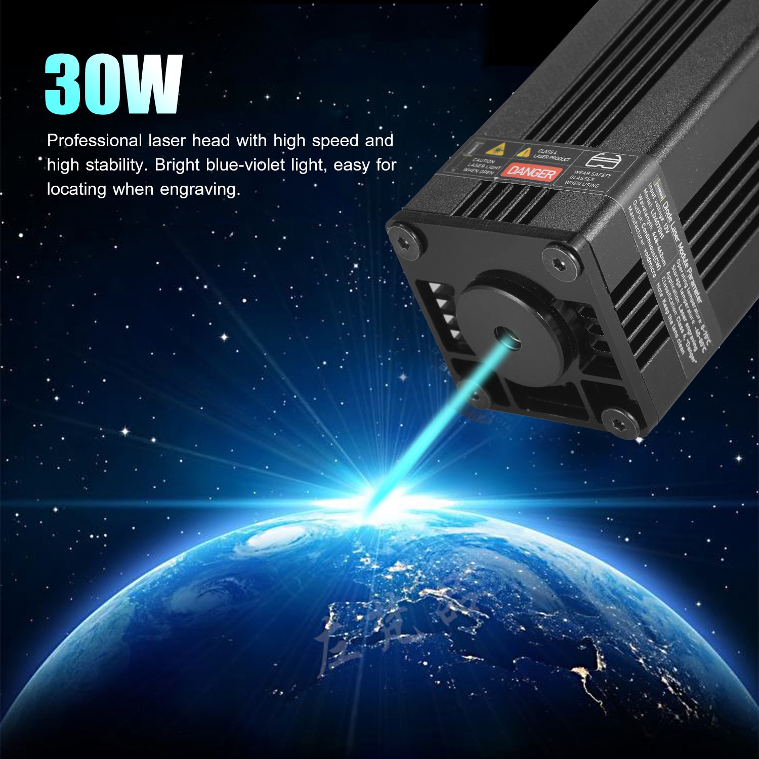 Upgrade 30W Laser Module Laser Engraving Head 450nm Blue Lase For Laser Cutting Machine CNC DIY Laser WoodMarking Cutting Tool - Image 4