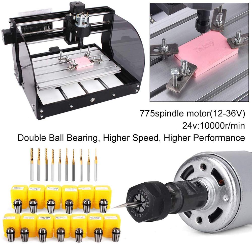 Upgrade CNC 3018 Pro Max 15W DIY 3Axis Laser Engraver GRBL PCB Milling Machine Wood Router 3018 Pro With Offline - Image 2