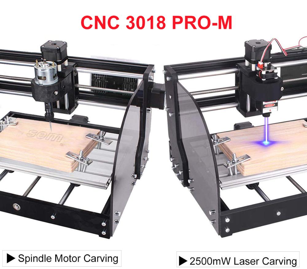 Upgrade CNC 3018 Pro Max 15W DIY 3Axis Laser Engraver GRBL PCB Milling Machine Wood Router 3018 Pro With Offline