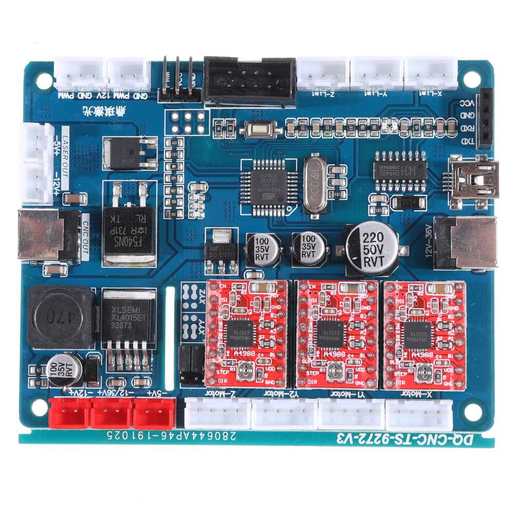 Upgraded 3018 Pro CNC Engraver DIY 3 Axis GRBL Laser Engraving Machine DIY Wood Router Cutter 2500mW Blue Laser Module -120W - Image 5