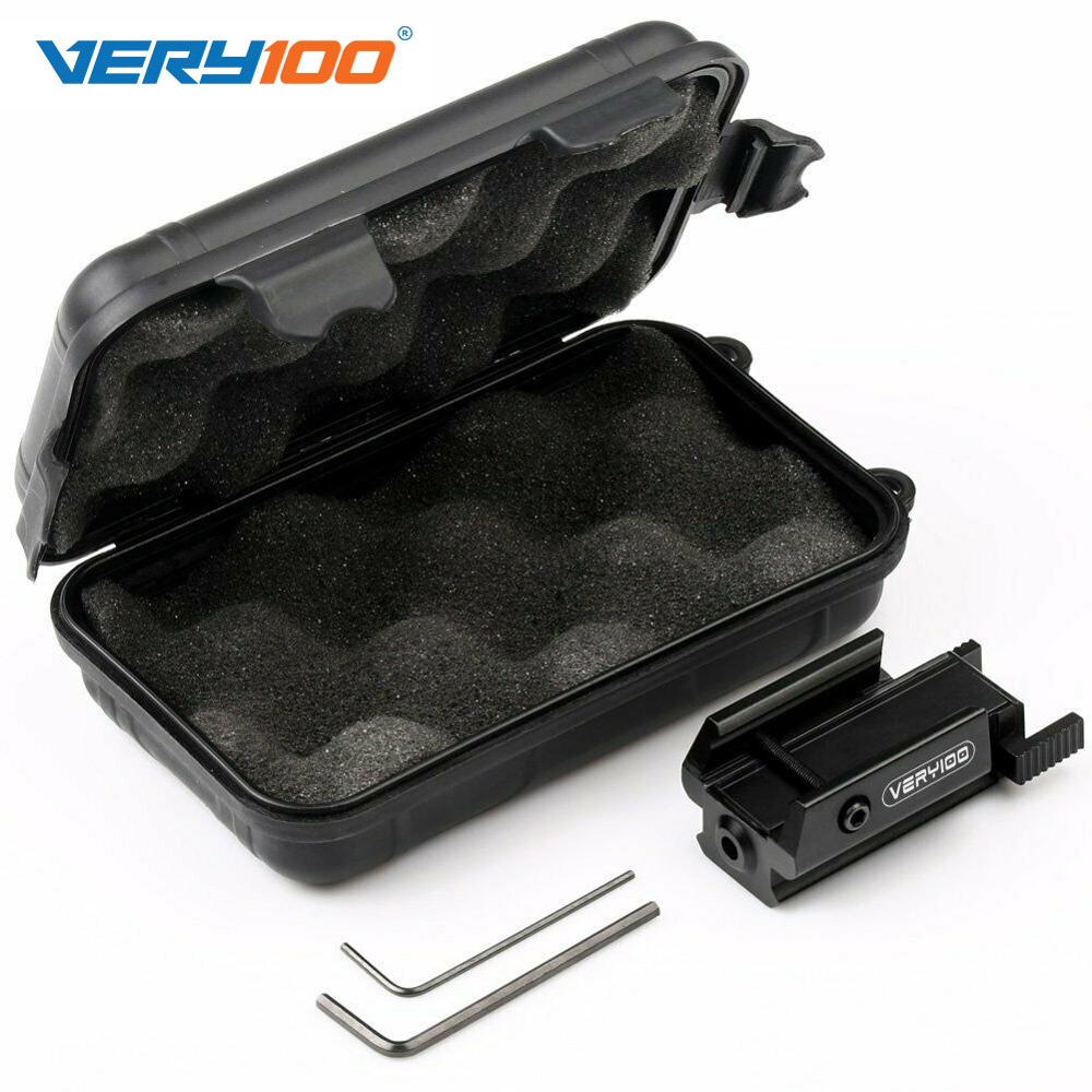 VERY100 Red Dot Laser Sight Tactical Picatinny Weaver Rail Mount 20mm With Case