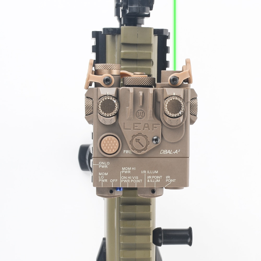 WADSN Airsoft DBAL A2 Dual Beam Red Green Dot Laser Aiming With Picatinny Mount Hunting Rifle DBAL PEQ Laser Sight Weapon Light - Image 3