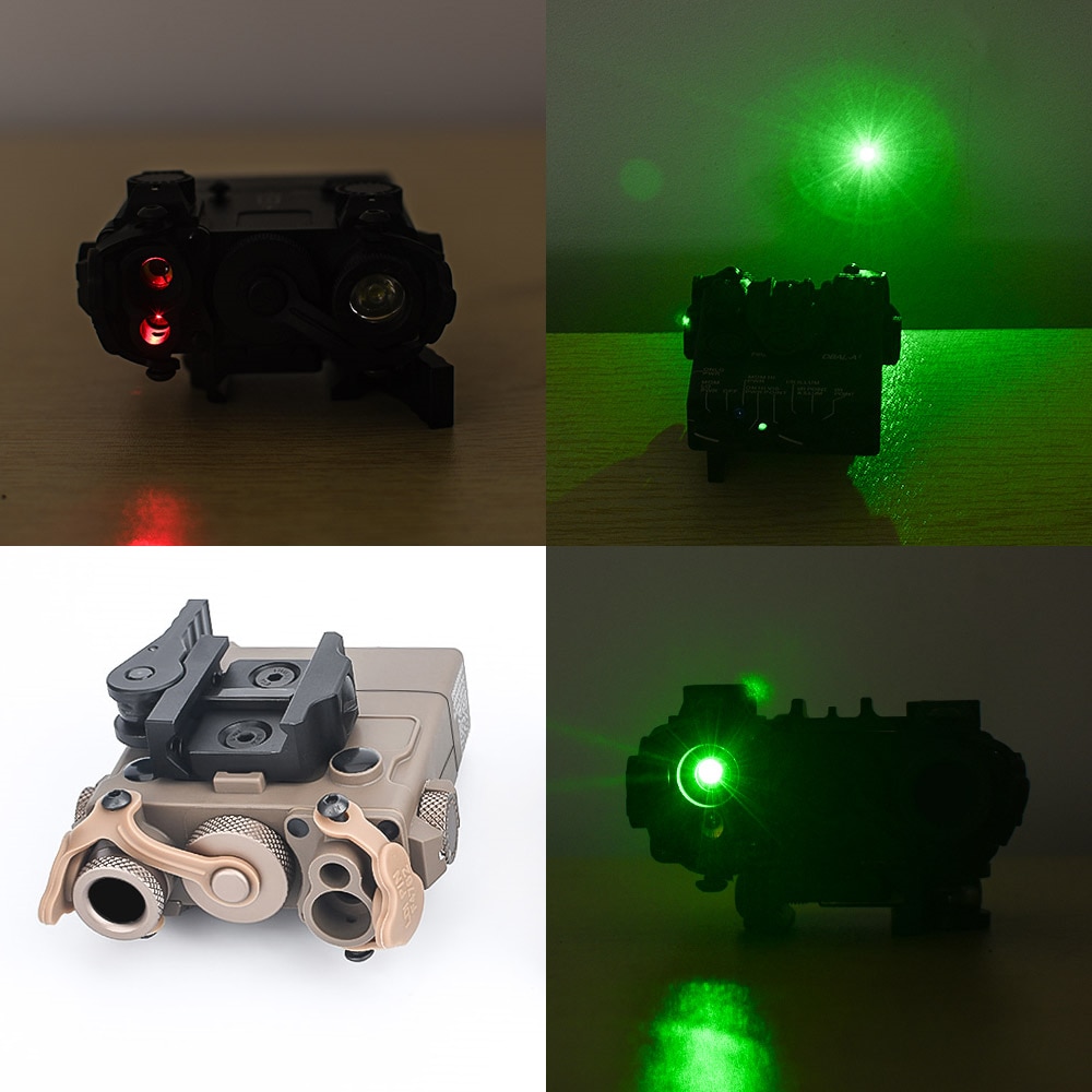 WADSN Airsoft DBAL A2 Dual Beam Red Green Dot Laser Aiming With Picatinny Mount Hunting Rifle DBAL PEQ Laser Sight Weapon Light - Image 4