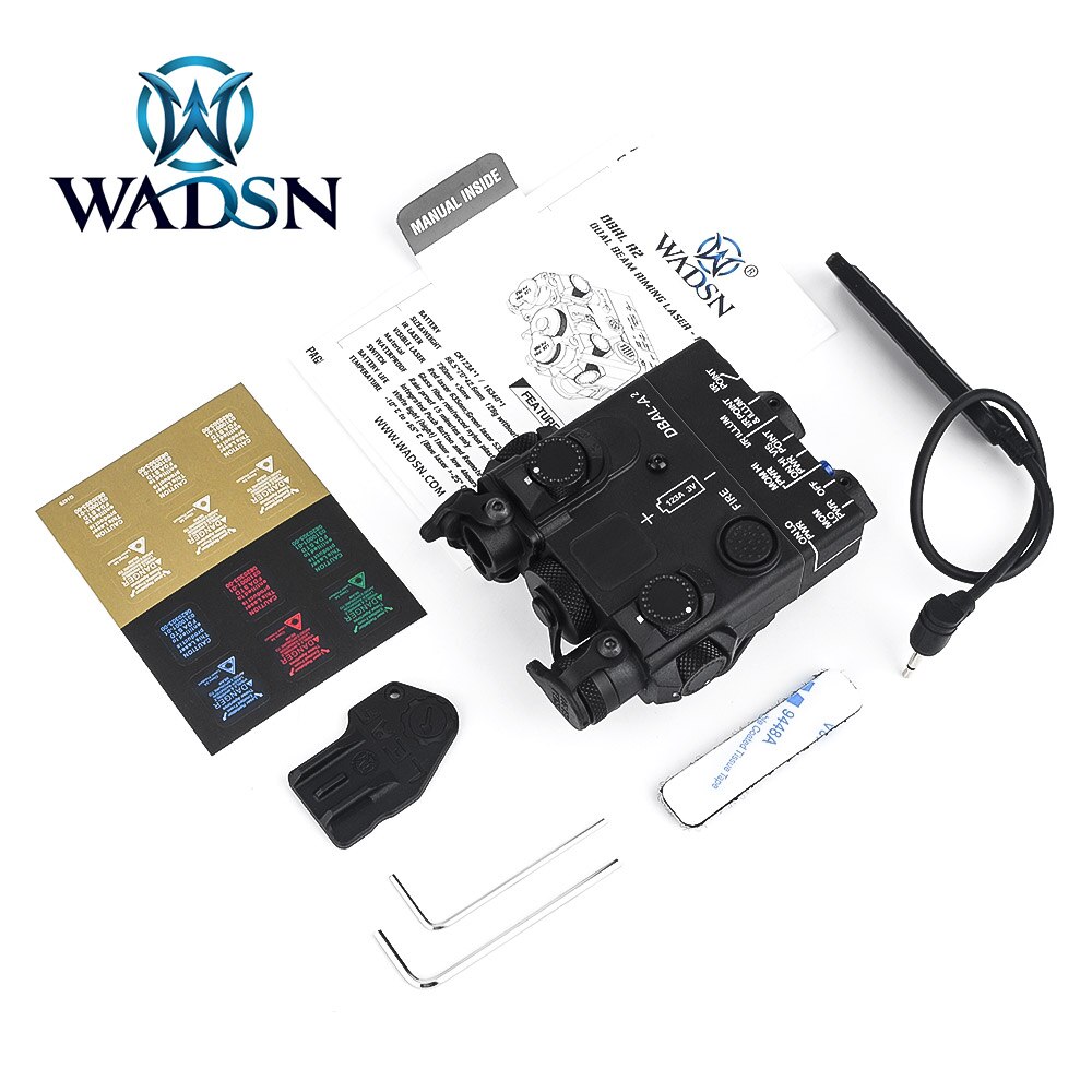 WADSN Airsoft DBAL A2 Dual Beam Red Green Dot Laser Aiming With Picatinny Mount Hunting Rifle DBAL PEQ Laser Sight Weapon Light - Image 5