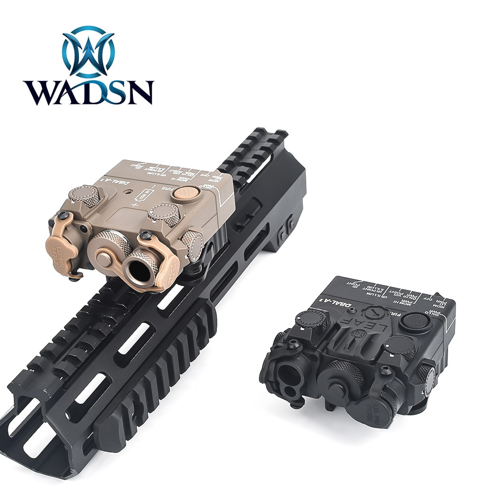 WADSN Airsoft DBAL A2 Dual Beam Red Green Dot Laser Aiming With Picatinny Mount Hunting Rifle DBAL PEQ Laser Sight Weapon Light