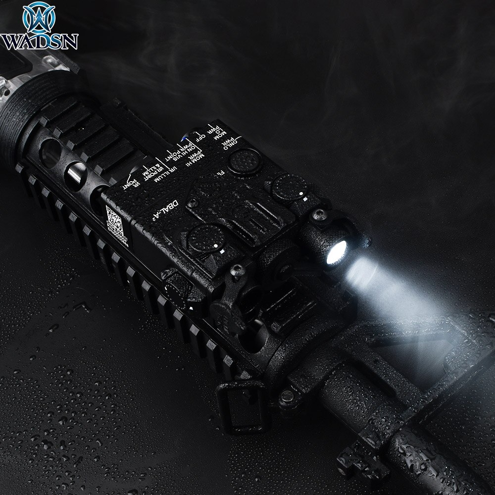 WADSN Airsoft DBAL-A2 Green IR Laser Flashlight Metal Ver Hunting Rifle dbal a2 PEQ Laser Sight with QD Mount for 20mm Rail