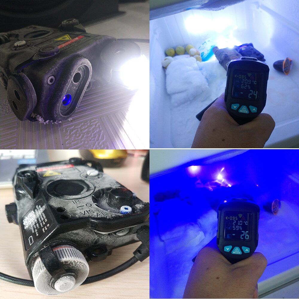 WADSN Airsoft LA-5C PEQ15 UHP Blue Laser Sight Aiming LED 250lumens White Light Hunting PEQ Tacital Weapon Scoutlight - Image 2