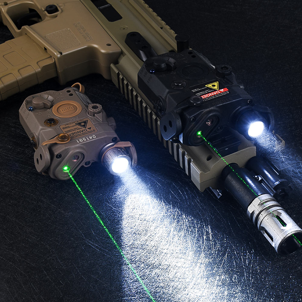 WADSN Airsoft LA-5C PEQ15 UHP Green IR Laser Sight Flashlight Hunting Softair Tactical AN/PEQ15 Weapon Rifle Scout Torch