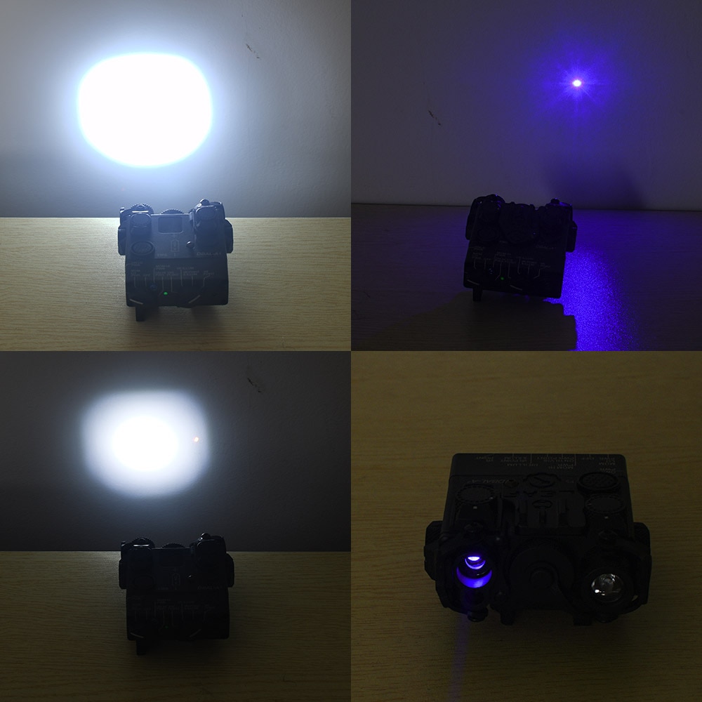 WADSN Airsoft Mini Metal DBAL-A2 Blue Dot Laser IR White Light Strobe Hunting Rifle Tactical dbal a2 Laser Sight for Picatinny