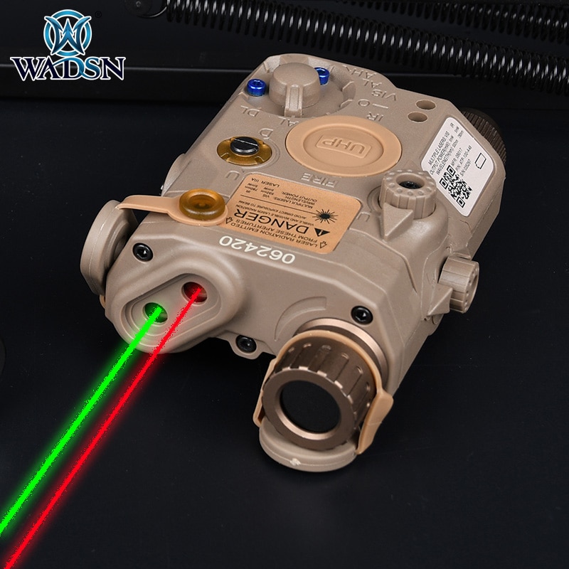 WADSN Airsoft PEQ-15 Red Green Laser Sight NO IR White Light Tactical LA-5C UHP Hunting Rifle Weapon Flashlight For 20mm Rail