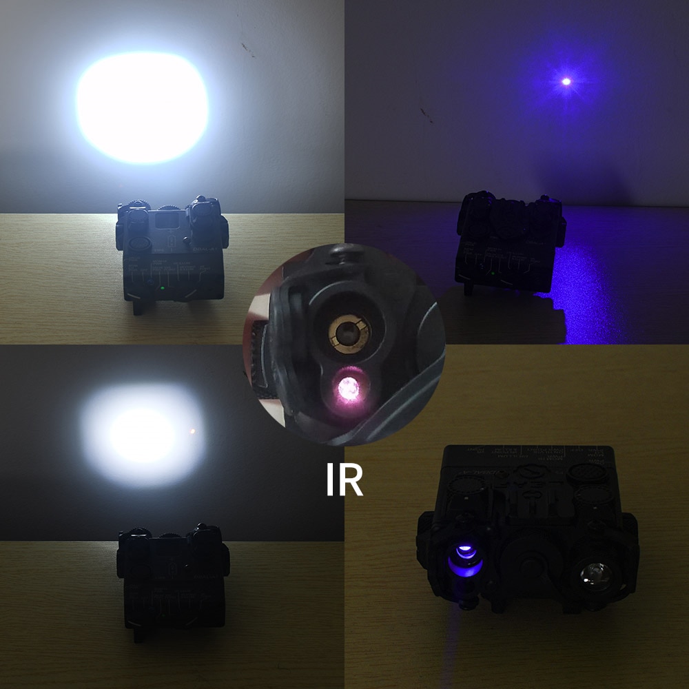 WADSN DBAL-A2 Green/Blue IR Laser Sight Scoutlight Airsoft Tactical DBAL A2 PEQ Aiming Weapon Rifle Strobe Lights - Image 2
