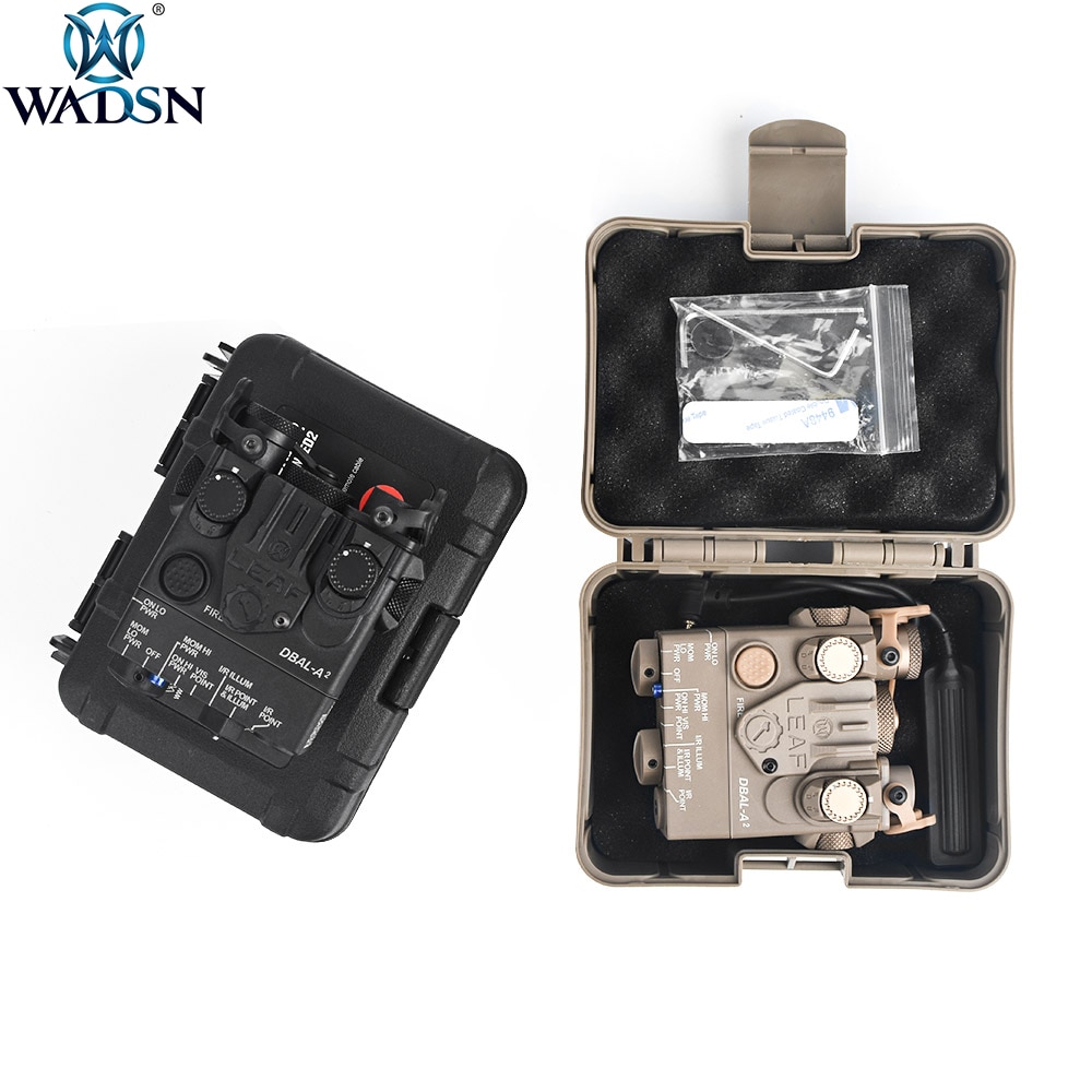WADSN DBAL-A2 Green/Blue IR Laser Sight Scoutlight Airsoft Tactical DBAL A2 PEQ Aiming Weapon Rifle Strobe Lights - Image 5