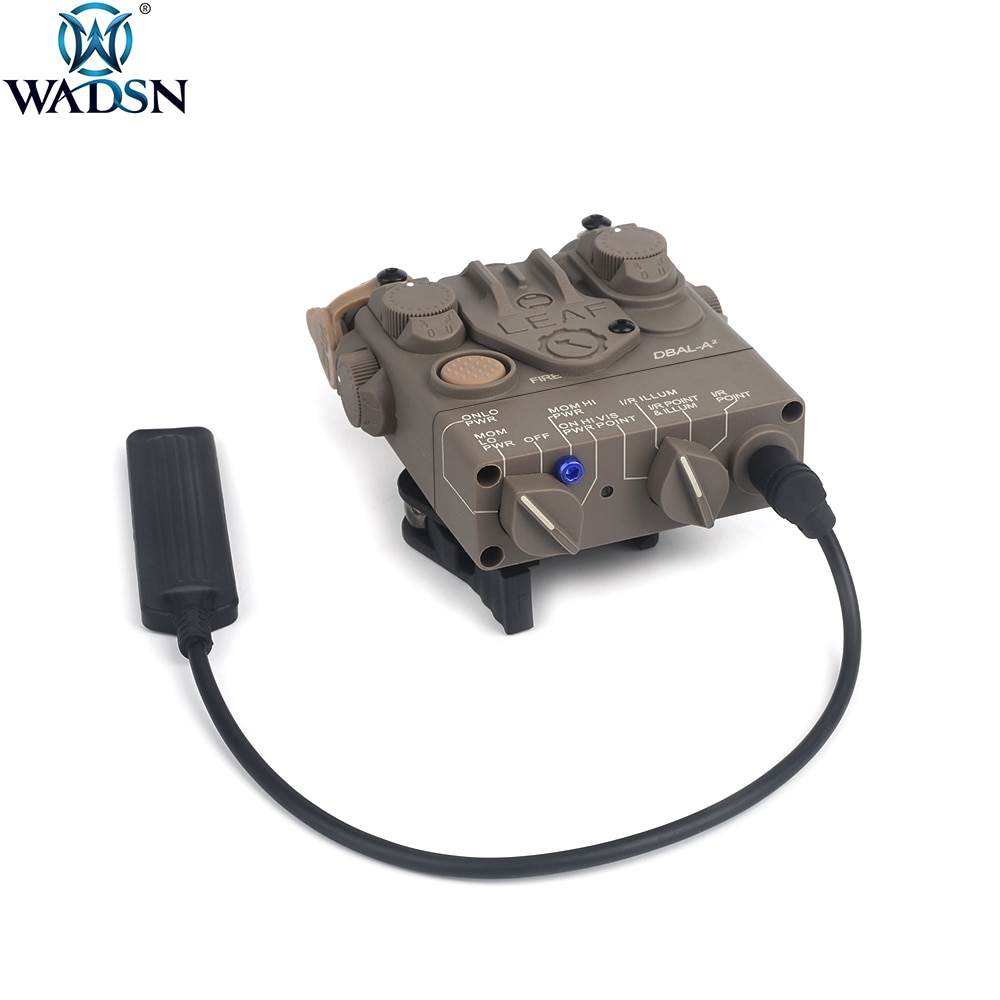 WADSN Softair Mini DBAL-A2 Red Green Dot Aiming Laser Sight Hunting Airsoft Weapon Light without White Light IR Laser Function - Image 3
