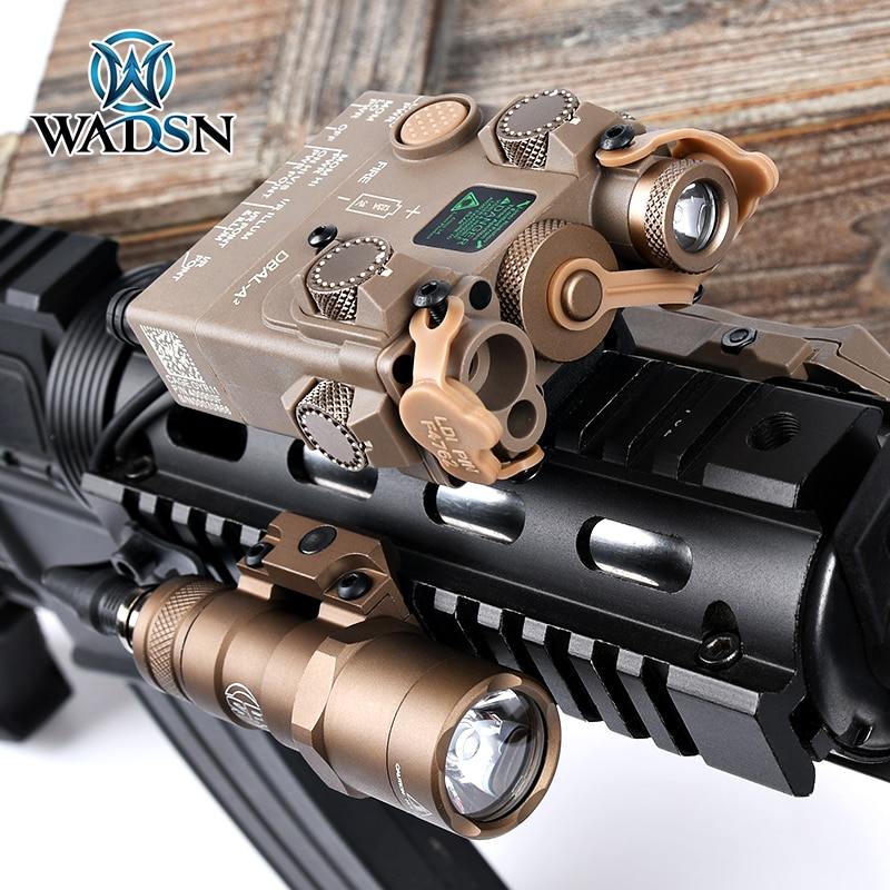 WADSN Tactical Airsoft Flashlight DBAL-A2 Red Laser White Light Version Nylon Weapon Lights Metal surefir PEQ Green Laser Sight - Image 3