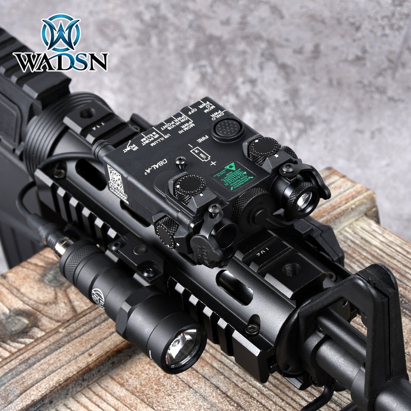 WADSN Tactical Airsoft Flashlight DBAL-A2 Red Laser White Light Version Nylon Weapon Lights Metal surefir PEQ Green Laser Sight