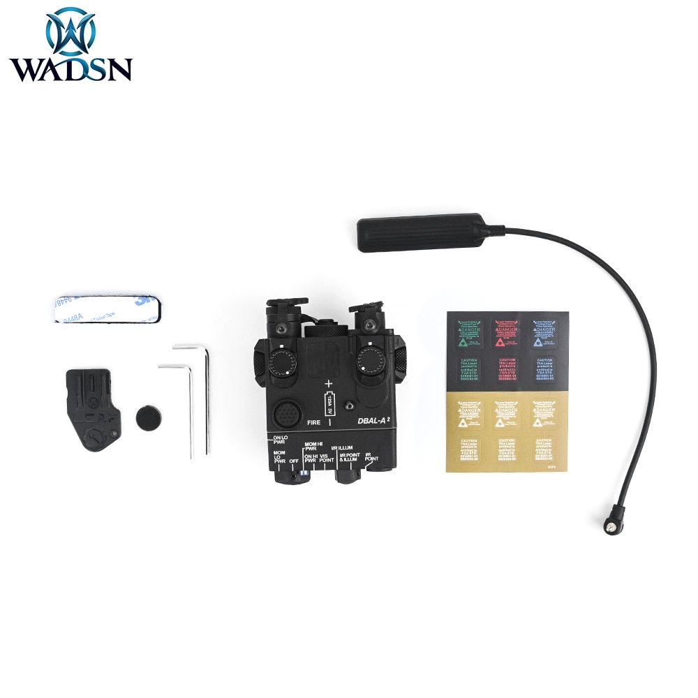 WADSN Tactical DBAL A2 Red Dot Laser Aiming Led Scout Light Hunting Gun DBAL PEQ Laser Torch Airsoft Weapon Light For Picatinny - Image 5