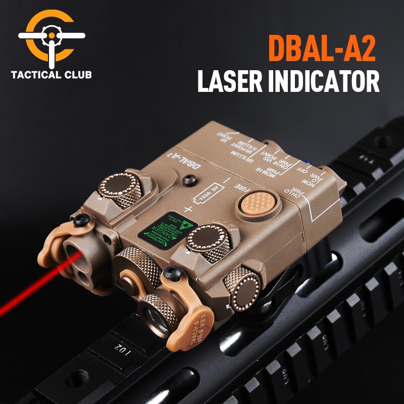 WADSN Tactical DBAL-A2 Red Green BLue Laser Sight LED Strobe light Rifle Hunting Weapon Flashlight indicator NO IR