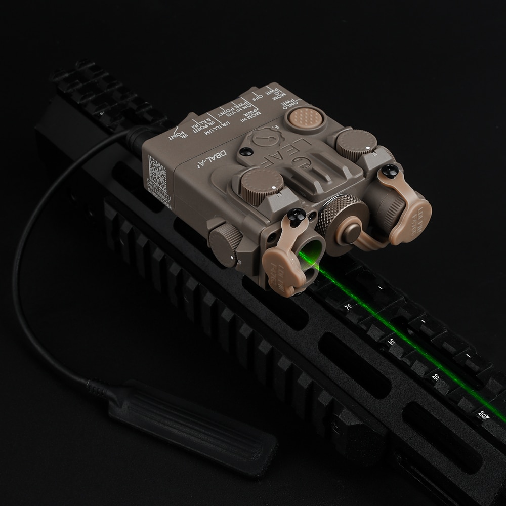 WADSN Tactical DBAL A2 Red Green Dot Laser Sight Plastic Ver Hunting Rifle Airsoft AN PEQ Powerful Laser Aim Weapon No IR Light - Image 2