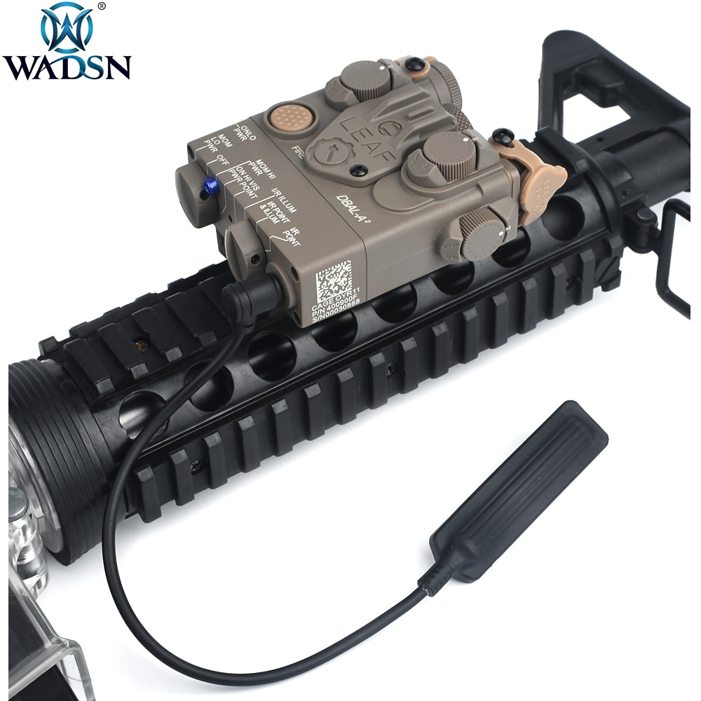WADSN Tactical DBAL A2 Red Green Dot Laser Sight Plastic Ver Hunting Rifle Airsoft AN PEQ Powerful Laser Aim Weapon No IR Light - Image 3