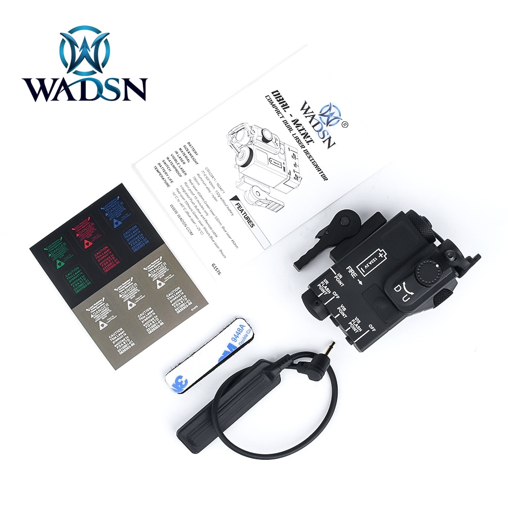 WADSN Tactical DBAL-Mini Red /Green/Blue & IR Laser Aluminum Version Hunting Rilfe Laser Sight With QD Mount for Picatinny Rail - Image 5
