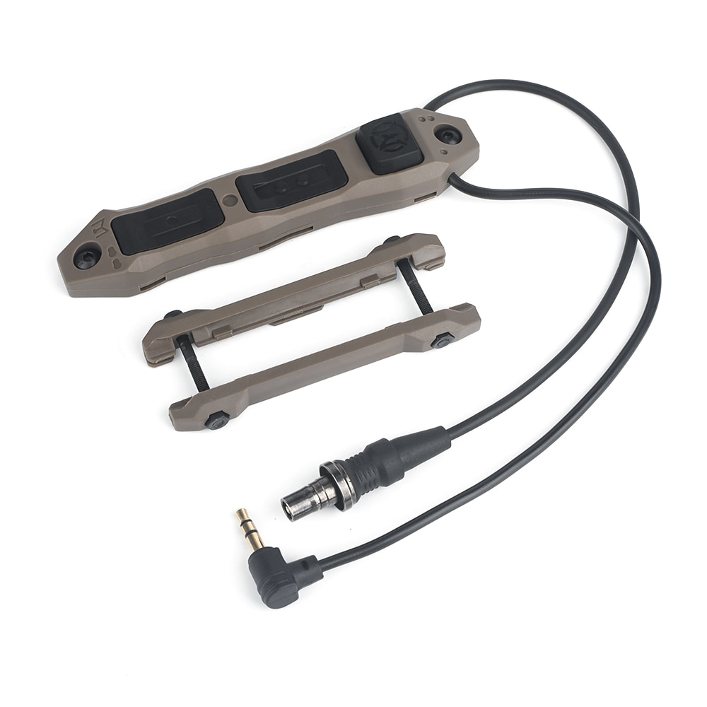 WADSN Tactical Upgrade Dual Function Tape Switch 3.5mm For Airsoft SF Flashlight & Sotac DBAL A2 PEQ Fit Keymod M-lok Picatinny - Image 2