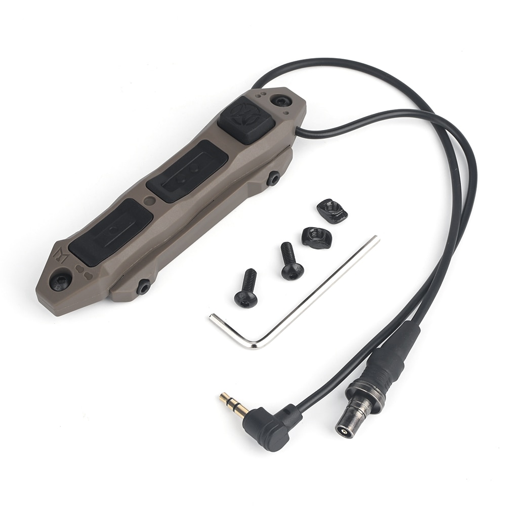WADSN Tactical Upgrade Dual Function Tape Switch 3.5mm For Airsoft SF Flashlight & Sotac DBAL A2 PEQ Fit Keymod M-lok Picatinny - Image 5