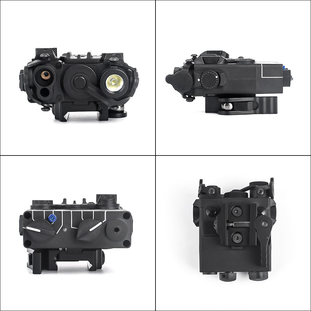 WADSN Tatical Mini DBAL A2 Dual Beam Red Green Laser Aim Flashlight Strobe Hunting DBAL Airsoft AN/PEQ-15A Laser Sight No IR - Image 4