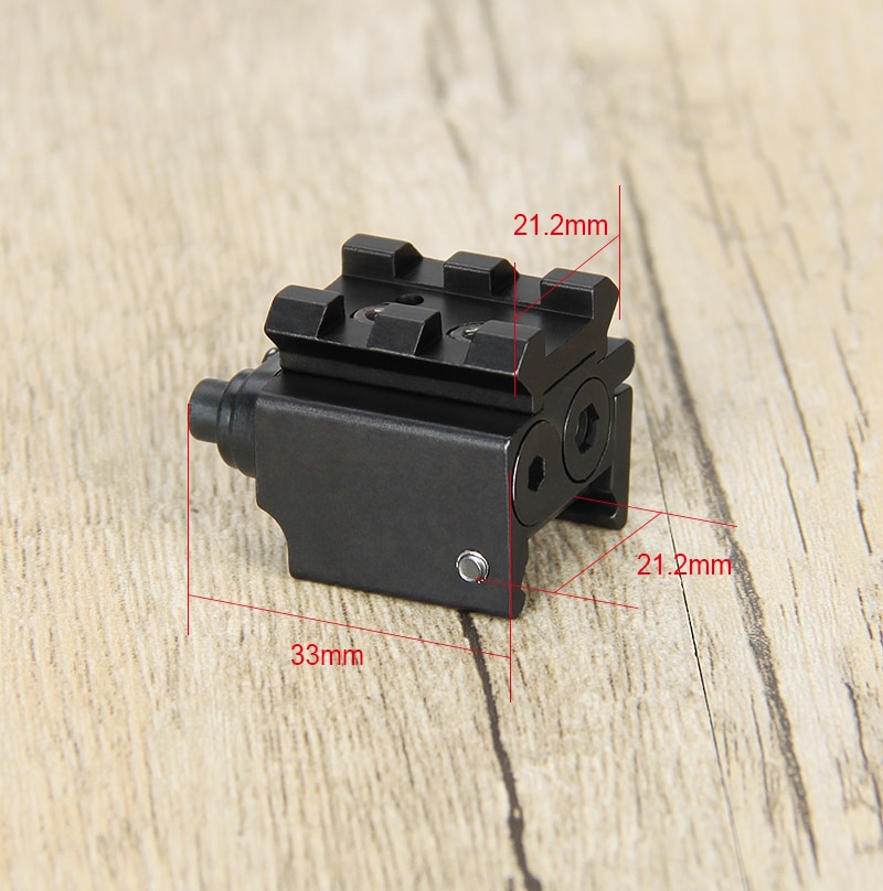 WIPSON Red Dot Laser Sight Mini Adjustable Compact With Detachable Picatinny 20mm Rail For Pistol Air-gun Rifle Hunting Accessor - Image 2