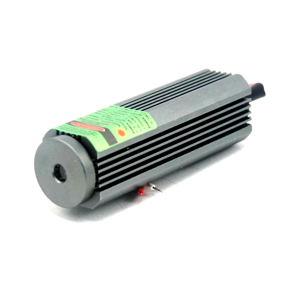 Waterproof DC5V 532nm 50mW Green Lights Laser Diode Module Powerful Lazer Line Beam w/ Glass Lens 25x75mm