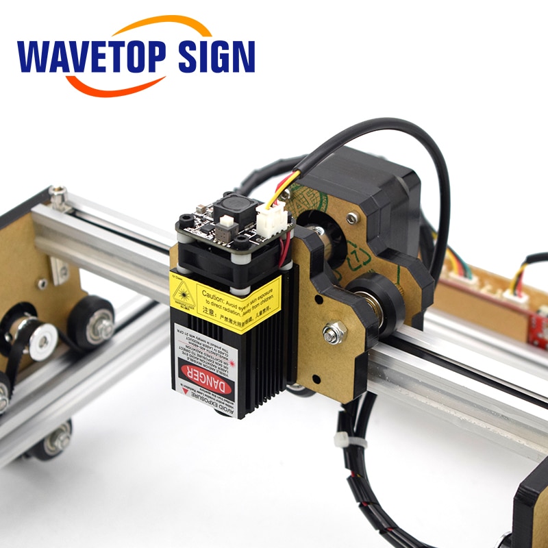 WaveTopSign Mini Laser Module 1.6W Blue Laser Engraving Machine DIY Engraver Desktop Wood Router Cutter Printer - Image 3