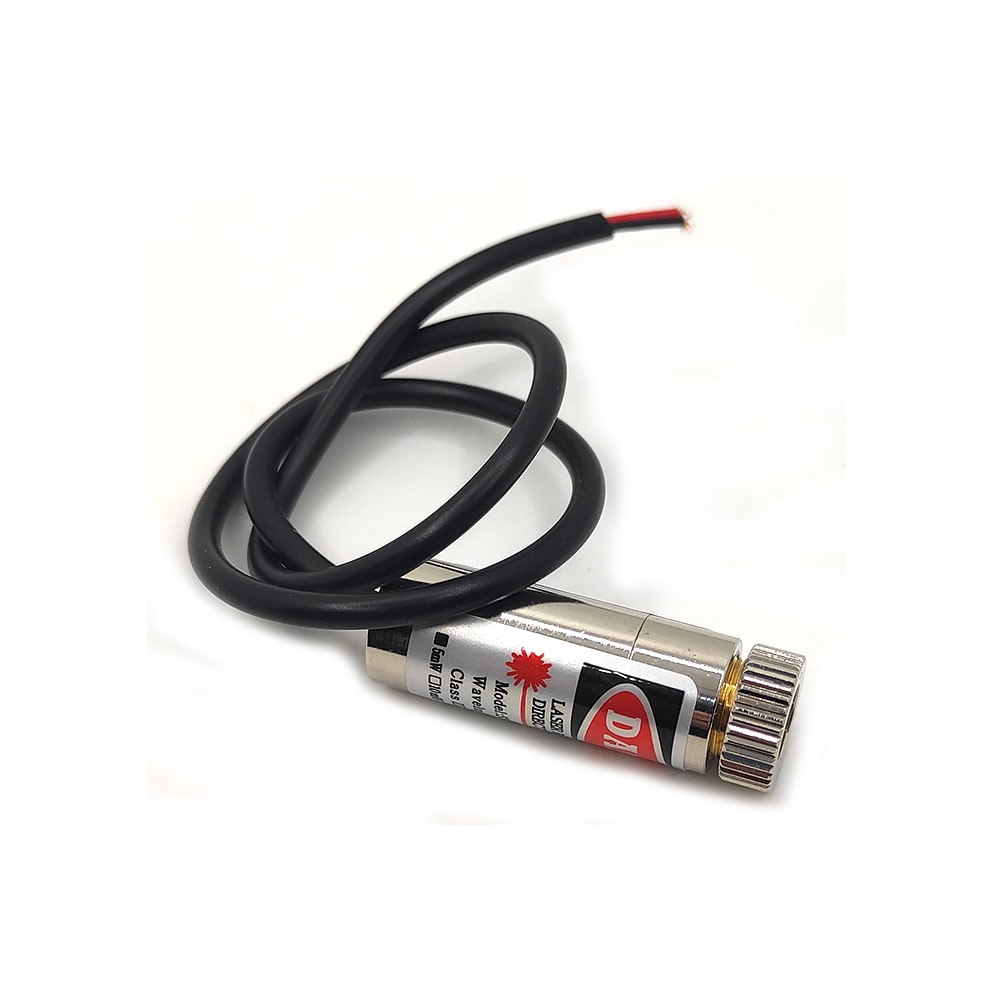 With Shielded Wire Adjustable Focusable 650nm 5mW 12x35mm 3-5V Red DOT / Line / Cross Laser Module Industrial 12mm LED LD Module - Image 4