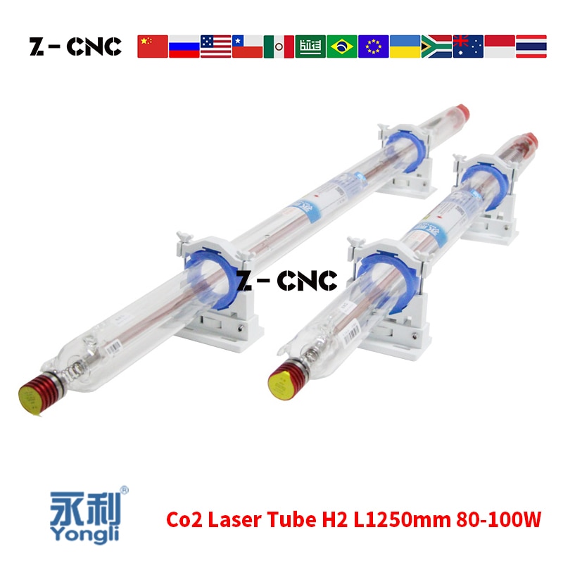 H2 Co2 Laser Tube 80W 90W 100W Length 1250mm Glass Sealed Laser Tube 10 Months Warranty Replace Yongli R3 Reci T2 EFR F2 - Image 3