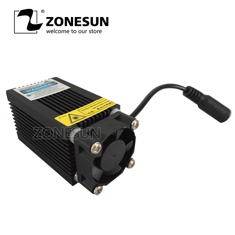 ZONESUN 7w 7000mw High-power DIY Laser Engraving Laser Module Blue Light 450nm Laser Head For Laser Machine - Image 2