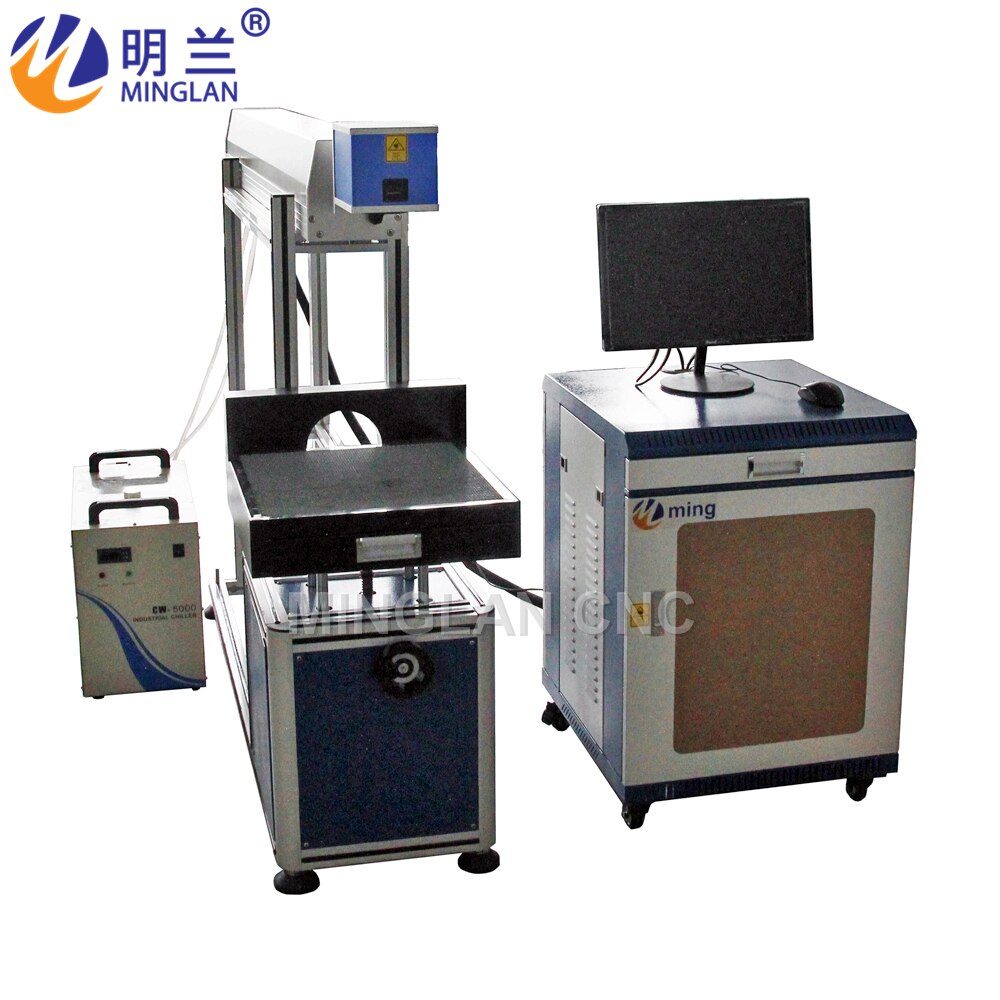 co2 laser marking machine working on leather, cloth, wooden - Image 2
