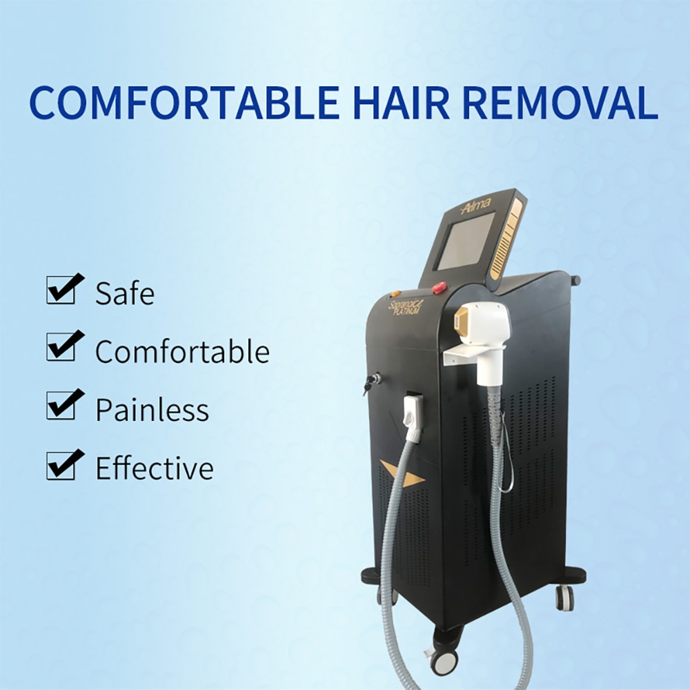 hair removal Soprano Alma igh power diode 808 laser 3 wavelength 1000W 1200W diode laser hair removal big spot 20 million shots - Image 3