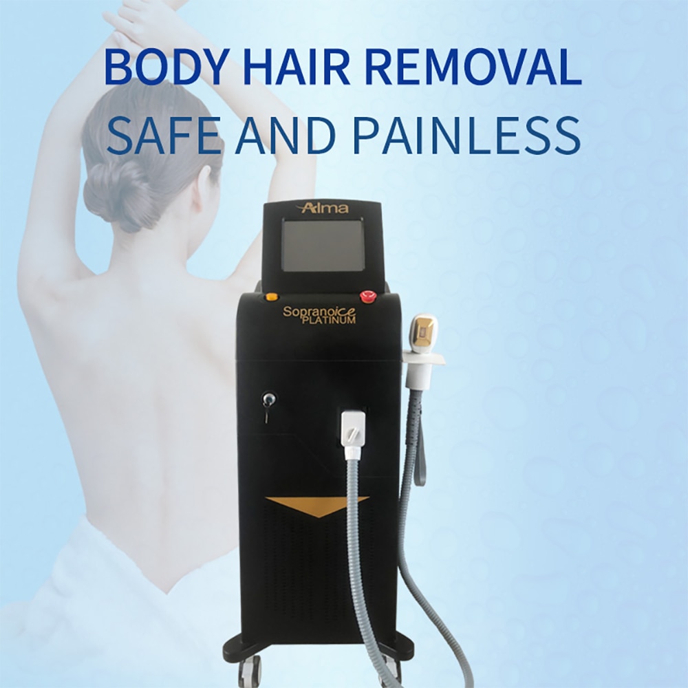 hair removal Soprano Alma igh power diode 808 laser 3 wavelength 1000W 1200W diode laser hair removal big spot 20 million shots - Image 4