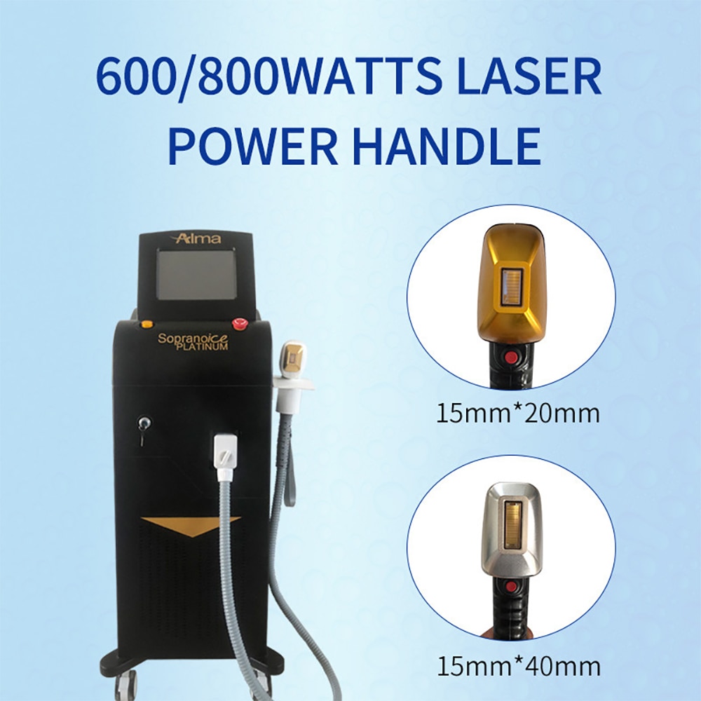 hair removal Soprano Alma igh power diode 808 laser 3 wavelength 1000W 1200W diode laser hair removal big spot 20 million shots - Image 5